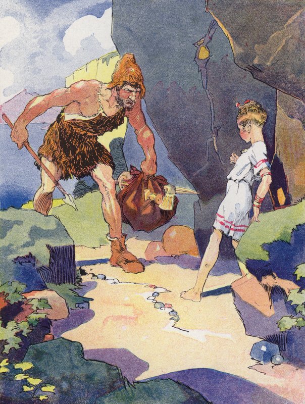 A Little Girl from the Bronze Age (cor litho) de Rene Vincent