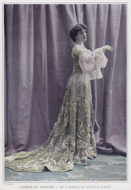 Jane Rolly, atriz francesa (foto colorida) de Reutlinger Studio