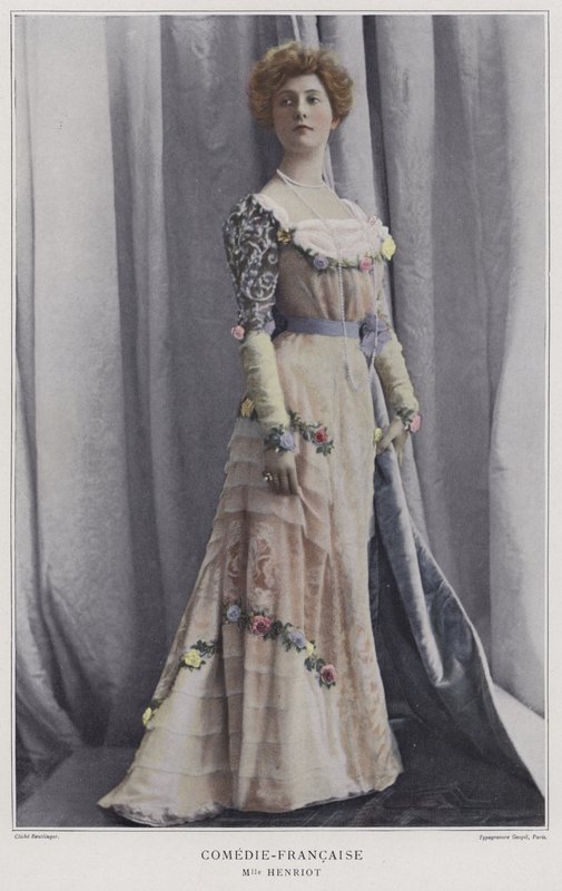 Henriette Henriot, atriz francesa (foto colorida) de Reutlinger Studio