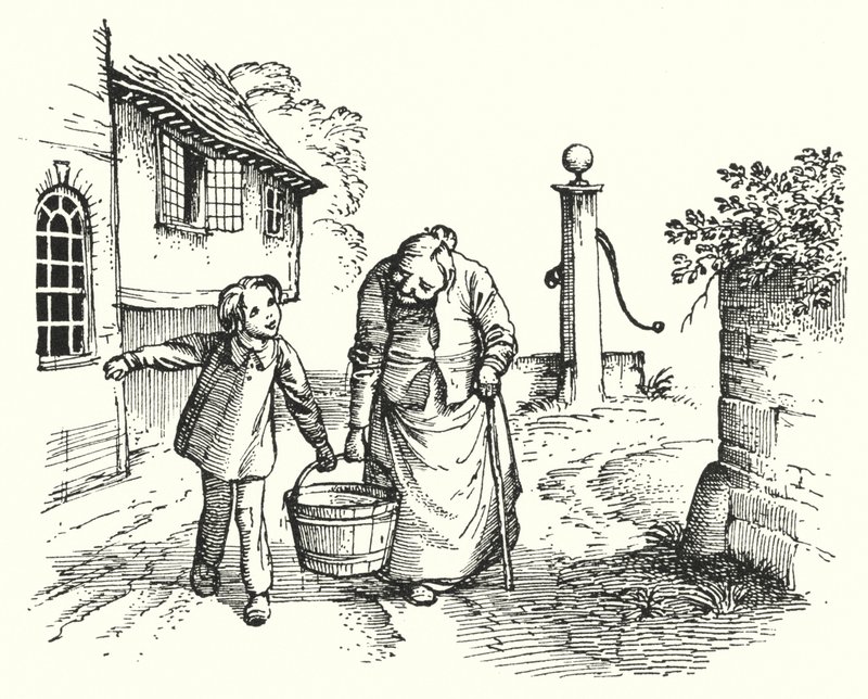 Hans Christian Andersen: Pequeno Tuk (litografia) de Rex (after) Whistler
