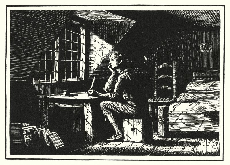 Hans Christian Andersen: O Duende e o Huckster (litho) de Rex (after) Whistler