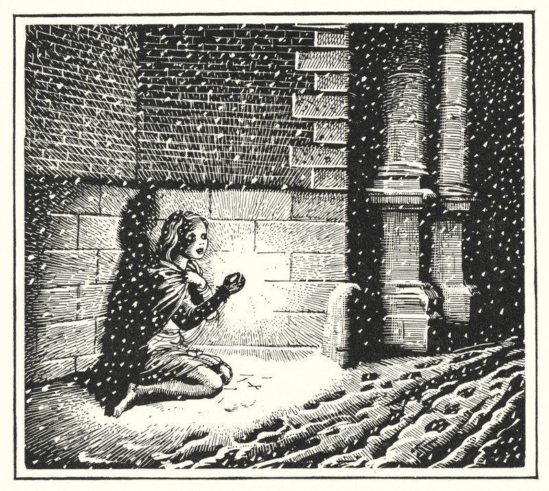Hans Christian Andersen: A Menina do Fósforo (litho) de Rex (after) Whistler