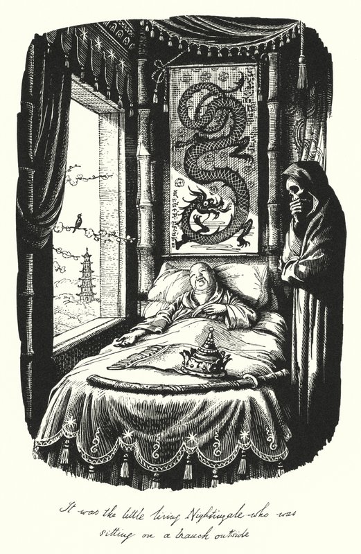 Hans Christian Andersen: O Rouxinol (litho) de Rex (after) Whistler