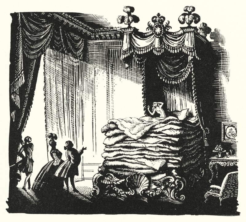 Hans Christian Andersen: A verdadeira princesa (litho) de Rex (after) Whistler