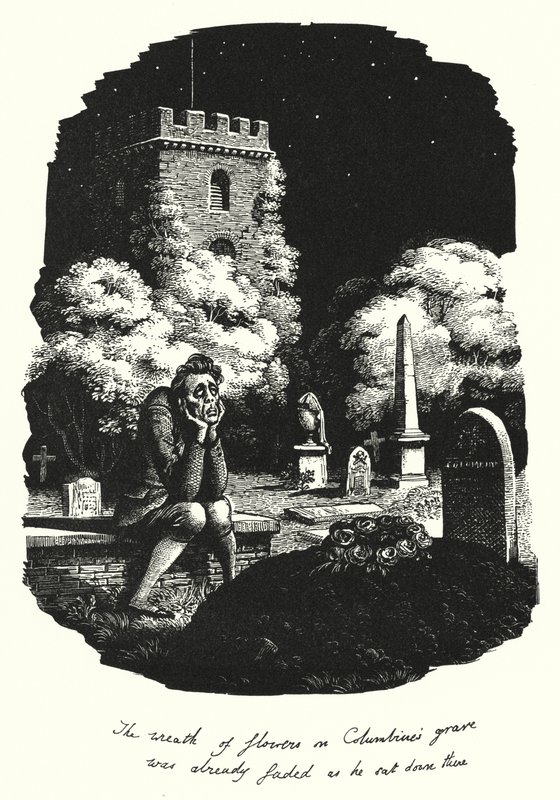Hans Christian Andersen: O que a Lua Serrou (litho) de Rex (after) Whistler