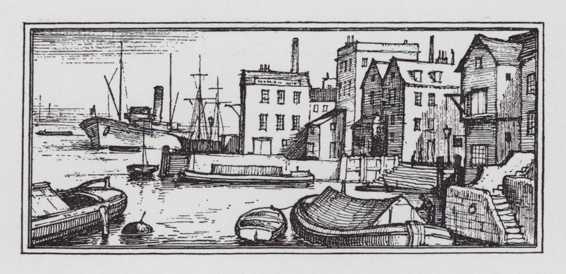 O rio (litho) de Rex (after) Whistler