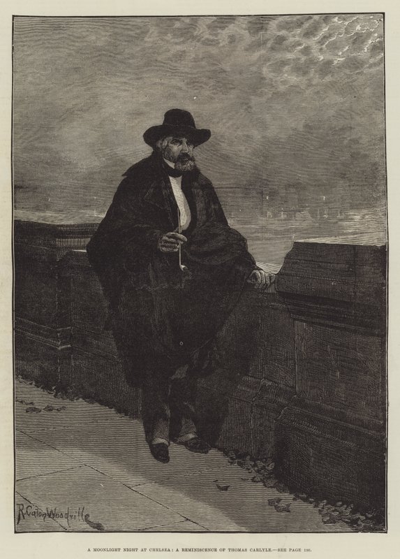 Uma noite de luar no Chelsea, uma reminiscência de Thomas Carlyle de Richard Caton Woodville junior
