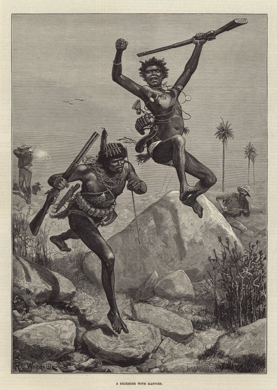 Uma escaramuça com kaffirs de Richard Caton Woodville junior