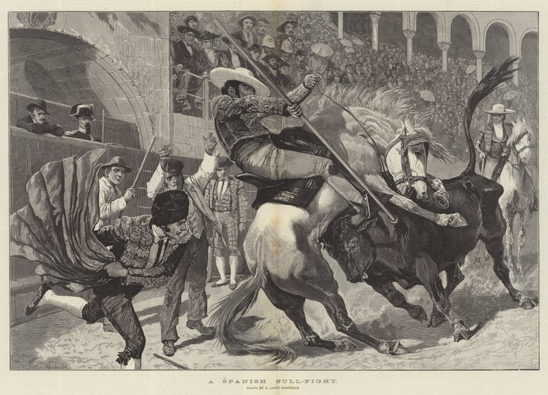 Uma tourada espanhola de Richard Caton Woodville junior