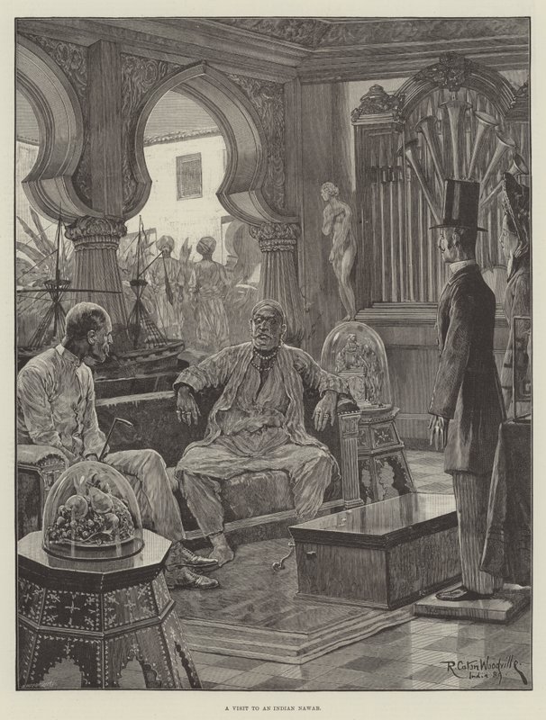 Uma visita a um Nawab indiano de Richard Caton Woodville junior