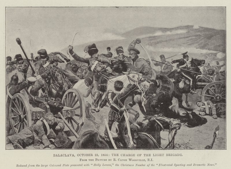 Balaclava, 25 de outubro de 1854, a Carga da Brigada Ligeira de Richard Caton Woodville junior