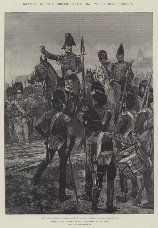 Batalhas do exército britânico, Ciudad Rodrigo de Richard Caton Woodville junior