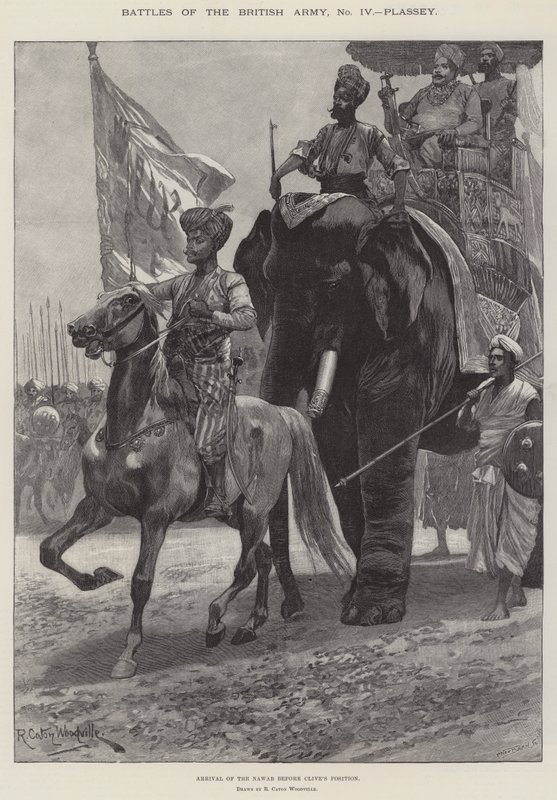 Batalhas do Exército Britânico, Plassey de Richard Caton Woodville junior
