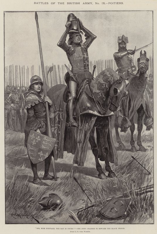 Batalhas do exército britânico, Poitiers de Richard Caton Woodville junior