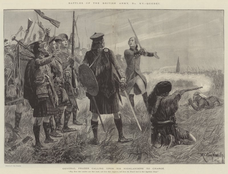 Batalhas do Exército Britânico, Quebec de Richard Caton Woodville junior