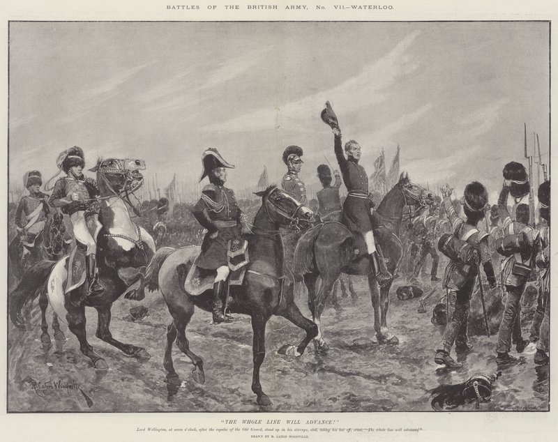 Batalhas do exército britânico, Waterloo de Richard Caton Woodville junior