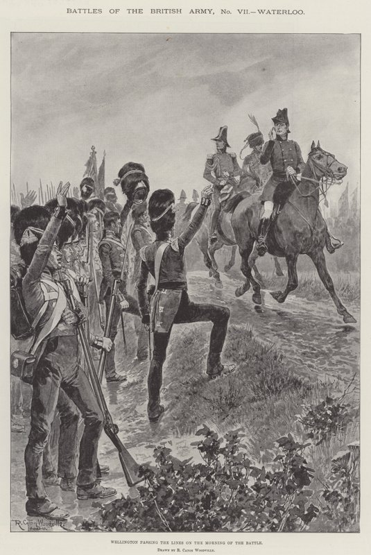 Batalhas do exército britânico, Waterloo de Richard Caton Woodville junior