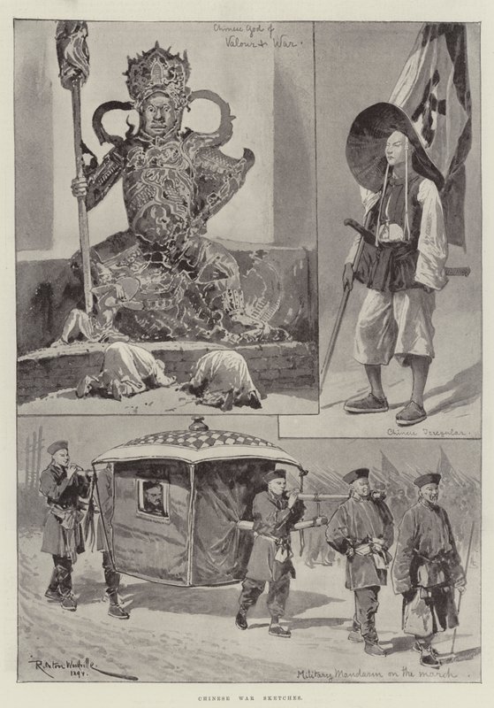 Esboços da Guerra Chinesa de Richard Caton Woodville junior