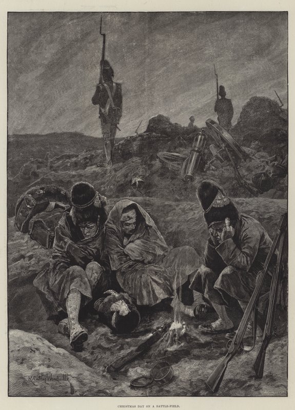 Dia de Natal em um campo de batalha de Richard Caton Woodville junior