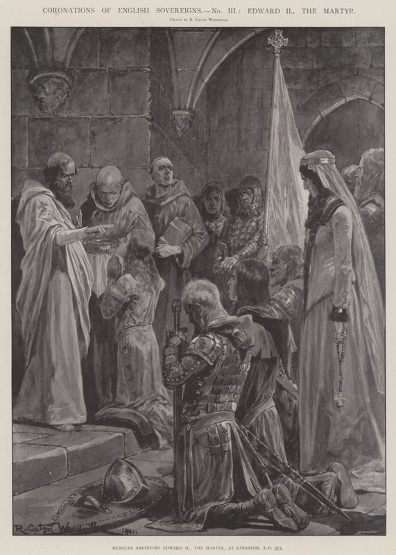 Coroações dos soberanos ingleses, Edward II, o mártir de Richard Caton Woodville junior