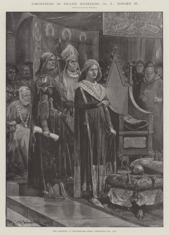Coroações dos soberanos ingleses, Edward III de Richard Caton Woodville junior