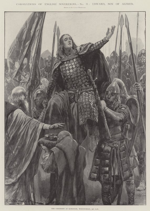 Coroações dos soberanos ingleses, Edward, filho de Alfred de Richard Caton Woodville junior