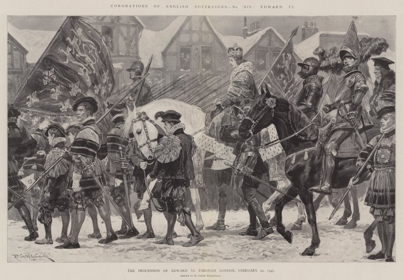 Coroações dos soberanos ingleses, Edward VI de Richard Caton Woodville junior