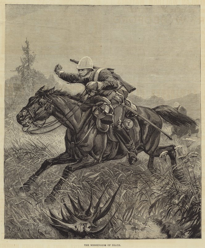 Morte e Funeral do Príncipe Imperial, os Mensageiros da Morte de Richard Caton Woodville junior