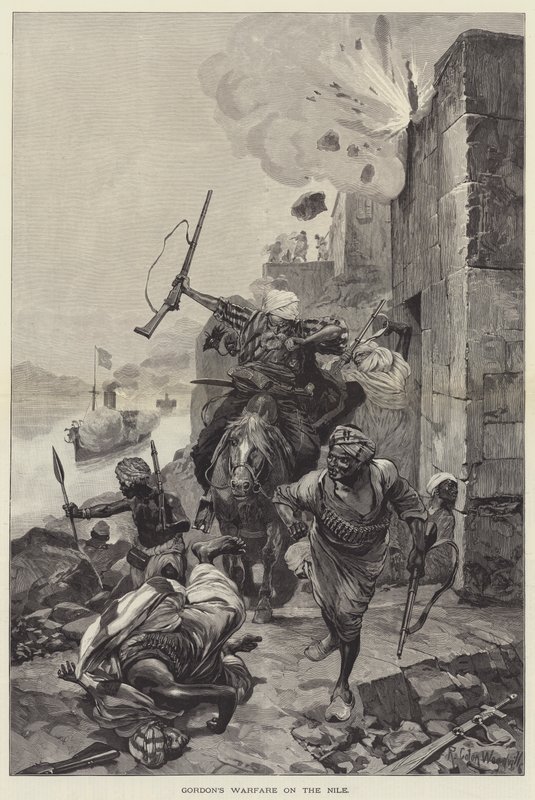 Guerra de Gordon no Nilo de Richard Caton Woodville junior