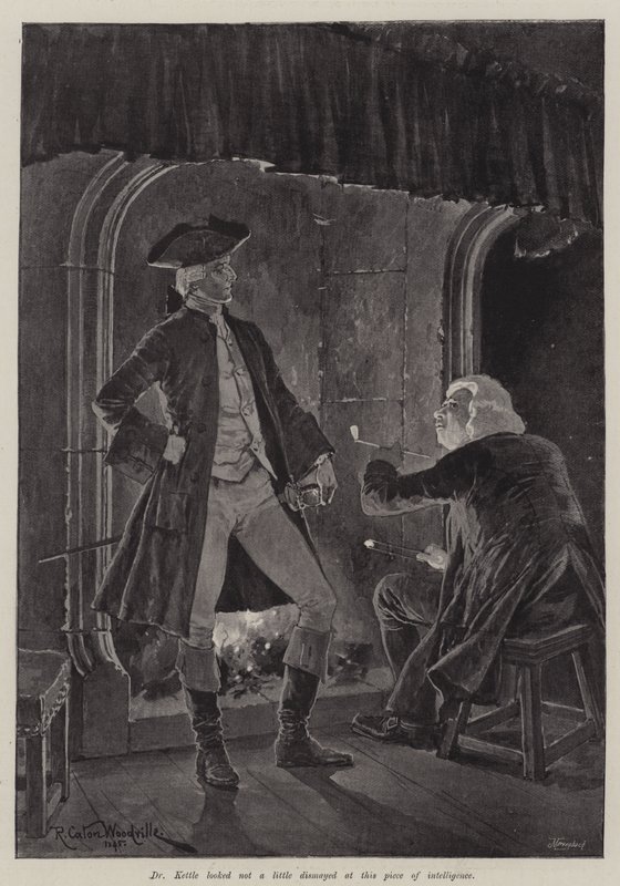 Ilustração para um coronel do Império, por Emily Lawless de Richard Caton Woodville junior