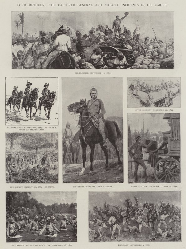 Senhor Methuen, o general capturado e incidentes notáveis em sua carreira de Richard Caton Woodville junior