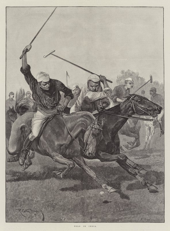 Polo na Índia de Richard Caton Woodville junior