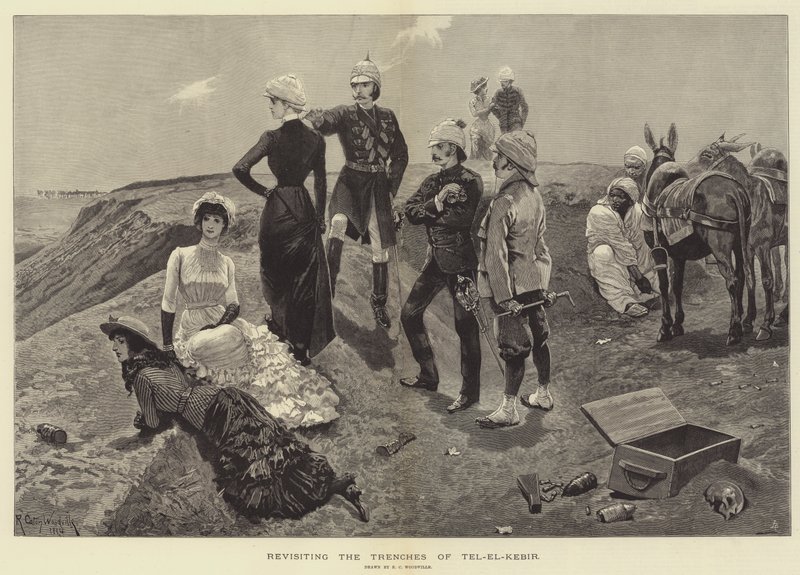 Revisitando as trincheiras de Tel-el-Kebir de Richard Caton Woodville junior