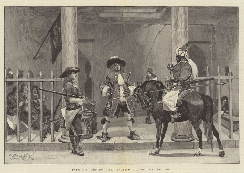 Tangiers durante a ocupação inglesa em 1670 de Richard Caton Woodville junior