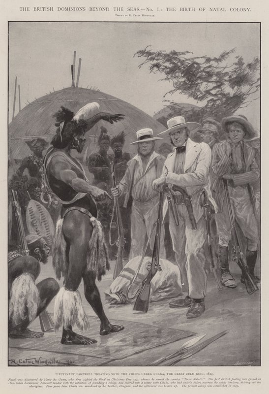 Os domínios britânicos além dos mares, o nascimento da colônia natal de Richard Caton Woodville junior