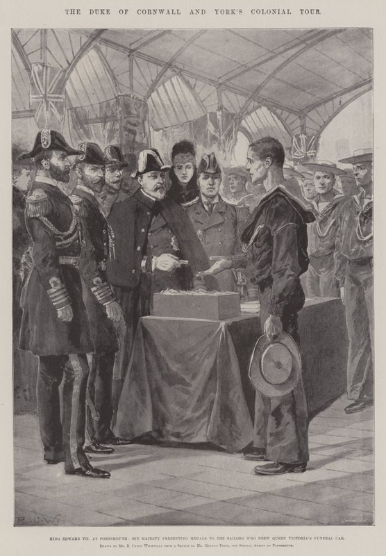 O Duque da Cornualha e a excursão colonial de York de Richard Caton Woodville junior