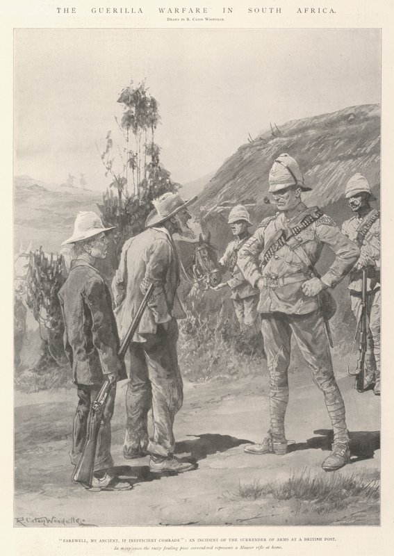 A guerra de guerrilha na África do Sul de Richard Caton Woodville junior