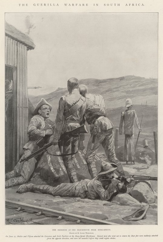 A guerra de guerrilha na África do Sul de Richard Caton Woodville junior