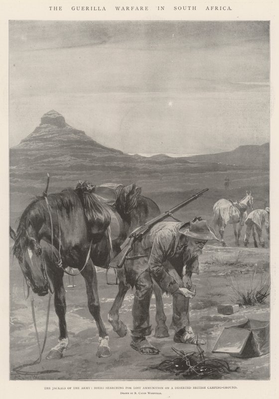 A guerra de guerrilha na África do Sul de Richard Caton Woodville junior