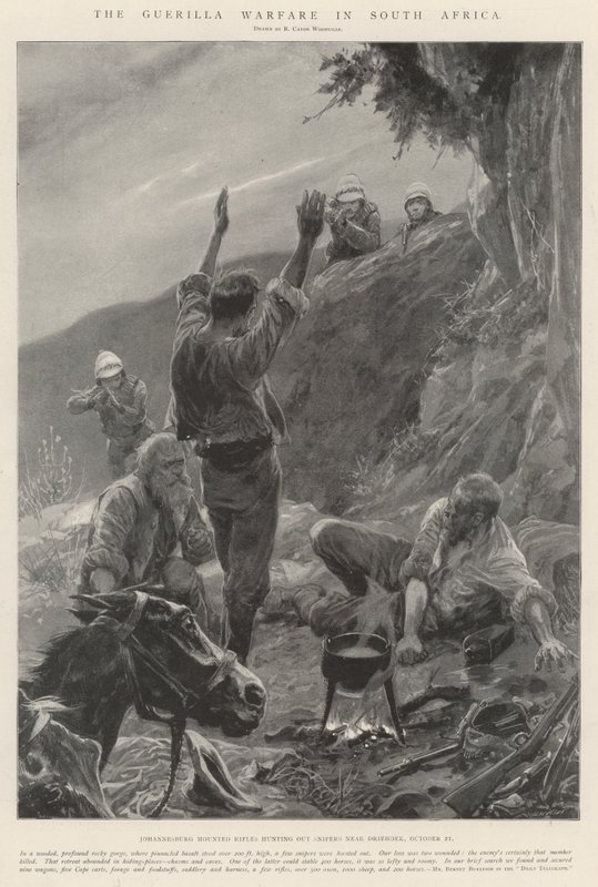 A guerra de guerrilha na África do Sul de Richard Caton Woodville junior