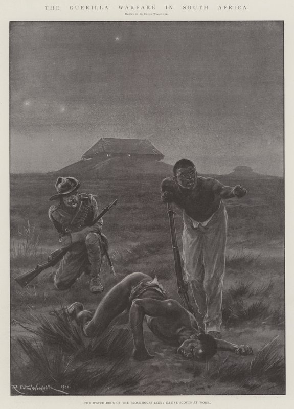A guerra de guerrilha na África do Sul de Richard Caton Woodville junior