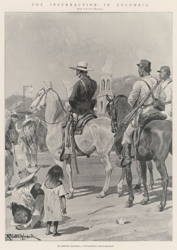 A insurreição na Colômbia de Richard Caton Woodville junior