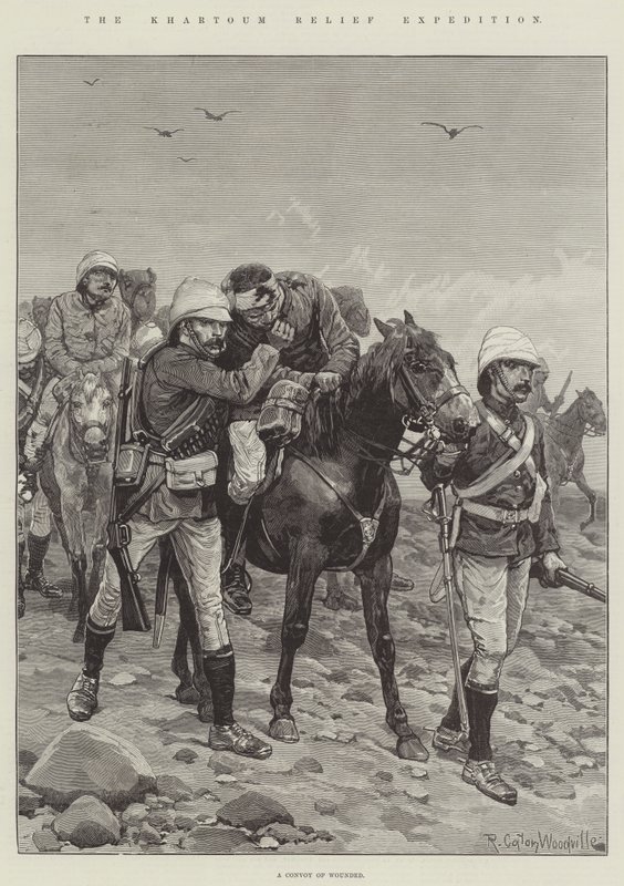 A expedição de ajuda a Cartum de Richard Caton Woodville junior