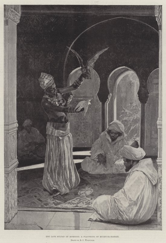 O falecido sultão de Marrocos, um brinquedo de Muley-el-Hassan de Richard Caton Woodville junior