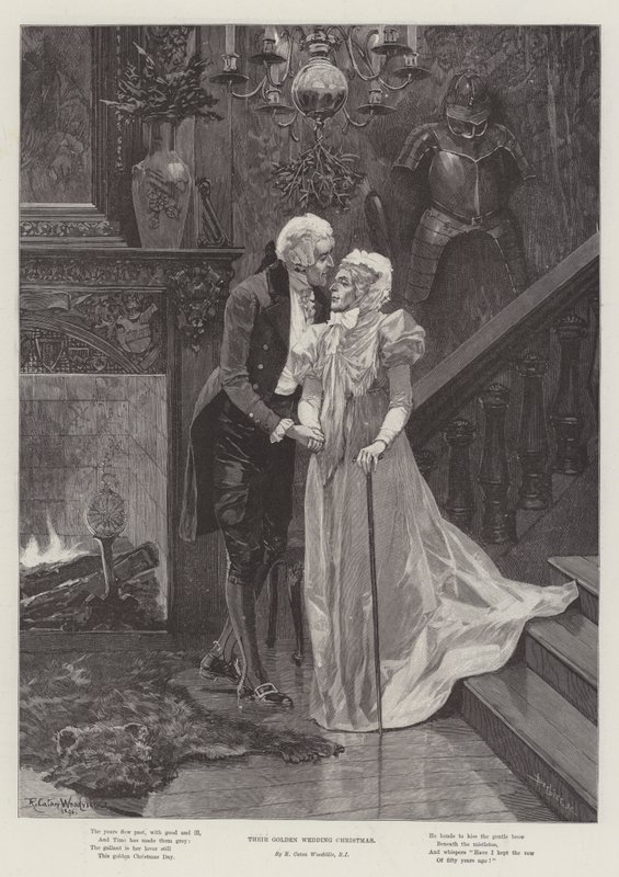 Seu casamento de ouro natal de Richard Caton Woodville junior