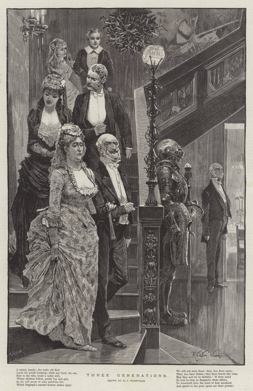 Três gerações de Richard Caton Woodville junior