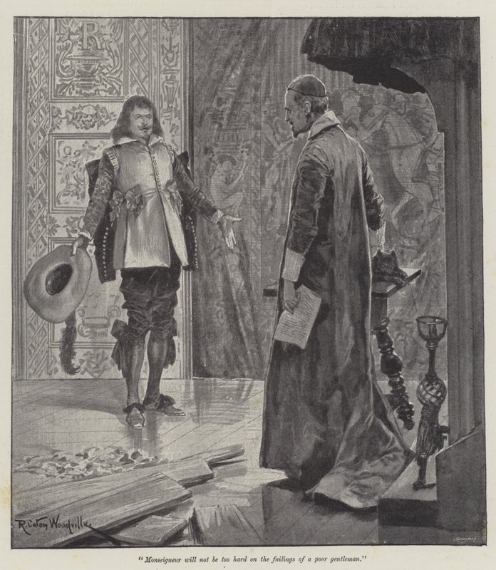 Sob o manto vermelho, por Stanley J Weyman de Richard Caton Woodville junior