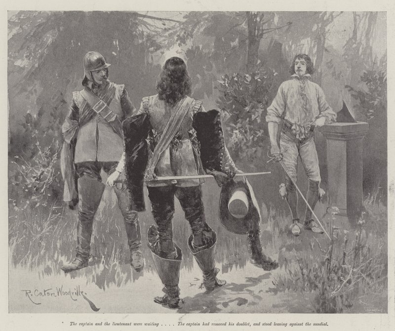 Sob o manto vermelho, por Stanley J Weyman de Richard Caton Woodville junior