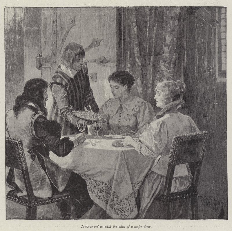 Sob o manto vermelho, por Stanley J Weyman de Richard Caton Woodville junior
