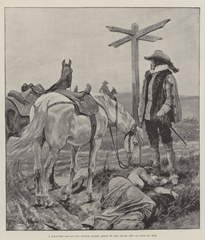 Sob o manto vermelho, por Stanley J Weyman de Richard Caton Woodville junior